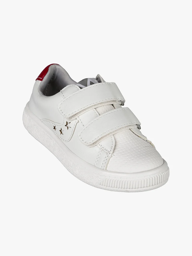 Sneakers bambino con strappi - bianco