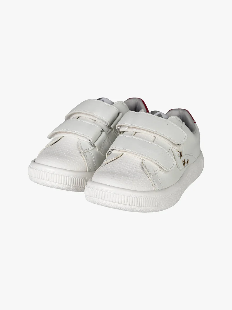 Sneakers bambino con strappi - bianco