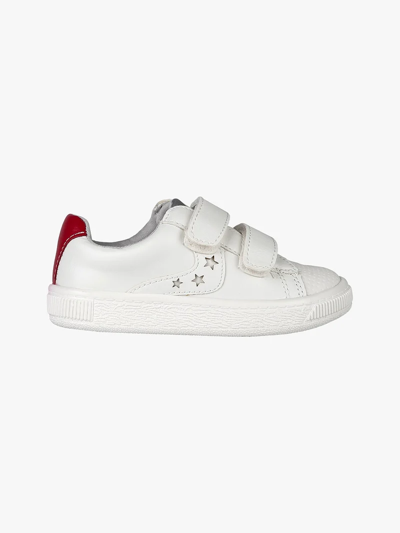 Sneakers bambino con strappi - bianco