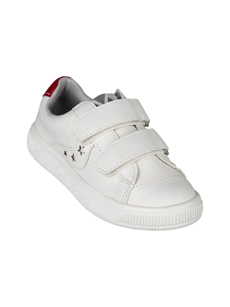 Sneakers bambino con strappi - bianco