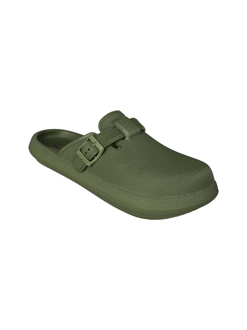 Ciabatte sabot da uomo in gomma - militare