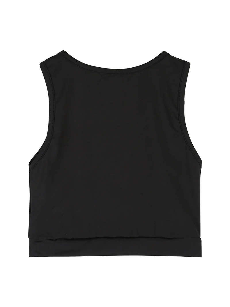 Top sportivo da ragazza - nero