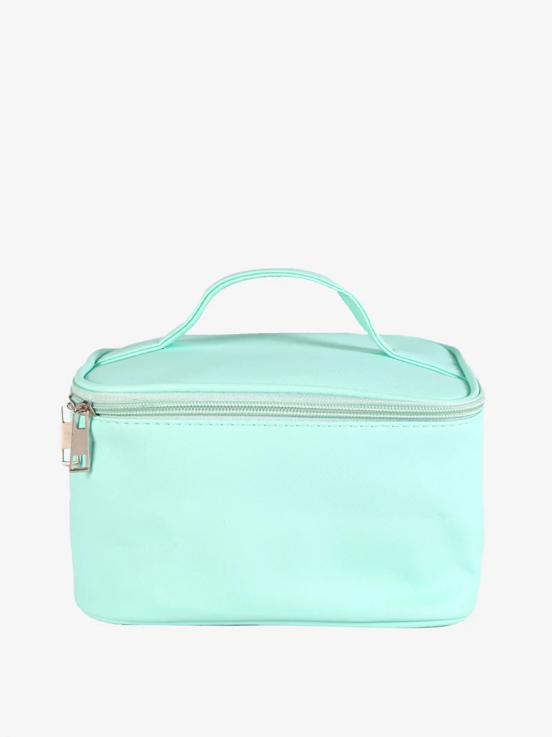 Beauty case da viaggio con zip - verde chiaro