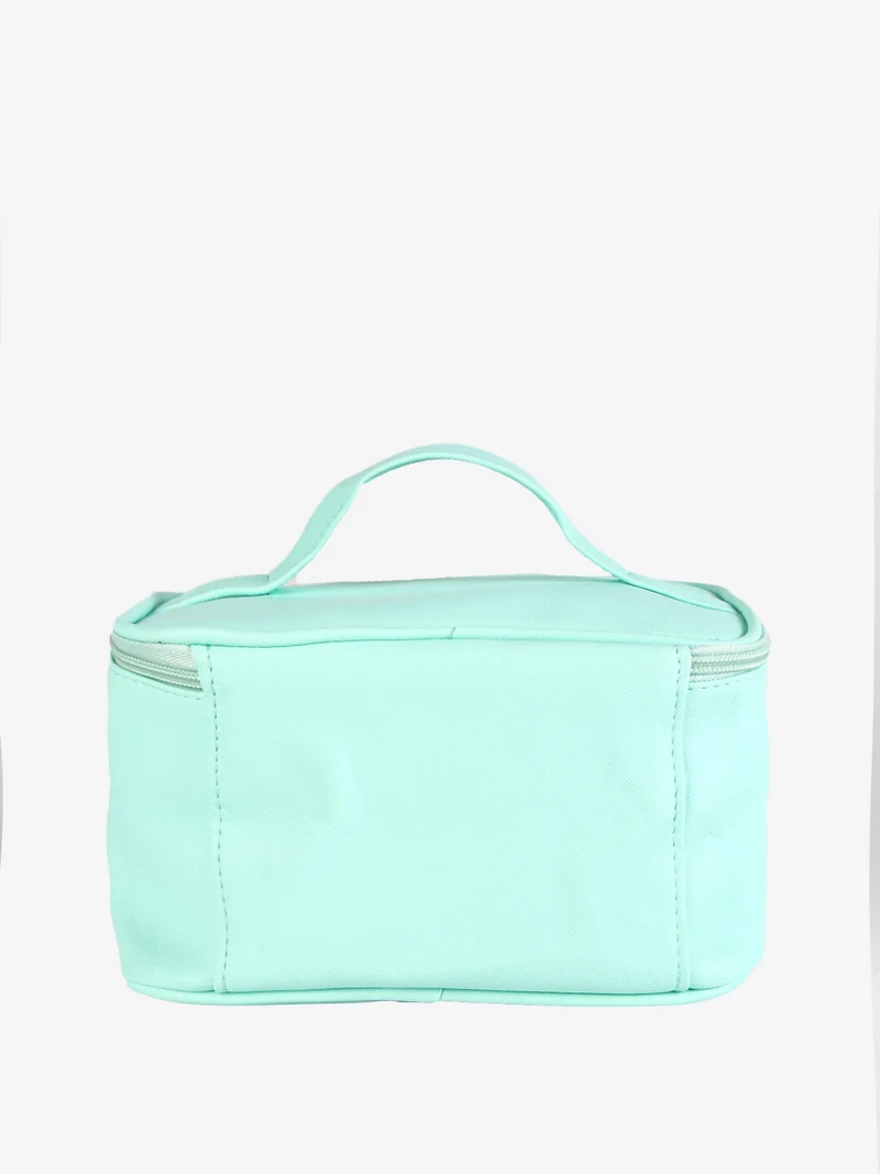 Beauty case da viaggio con zip - verde chiaro