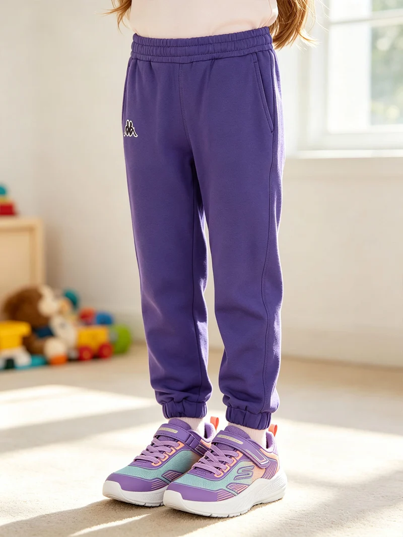Pantaloni sportivi in felpa da bambina - blu