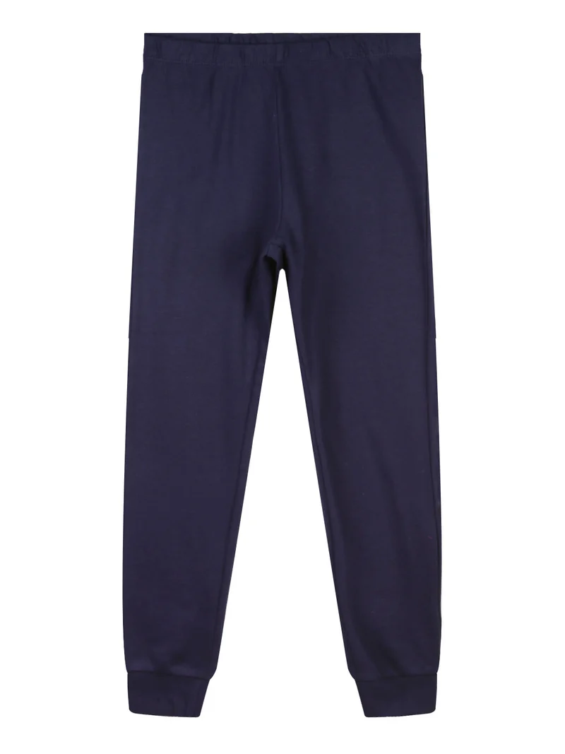 Pigiama da bambina in caldo cotone - blu