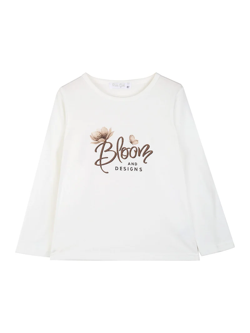 Completo tuta 3 pezzi da bambina con cappuccio e zip - bianco