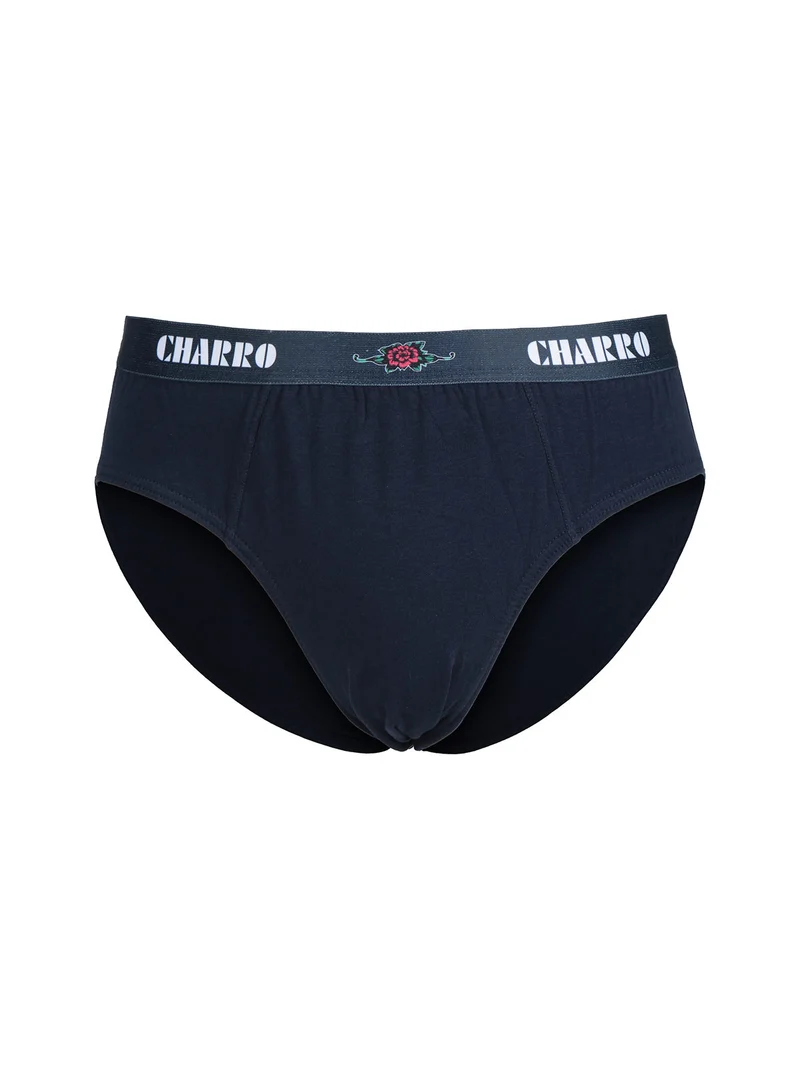Slip da uomo tinta unita - blu scuro