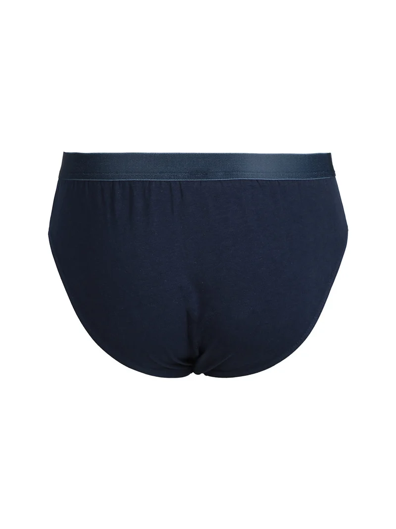 Slip da uomo tinta unita - blu scuro