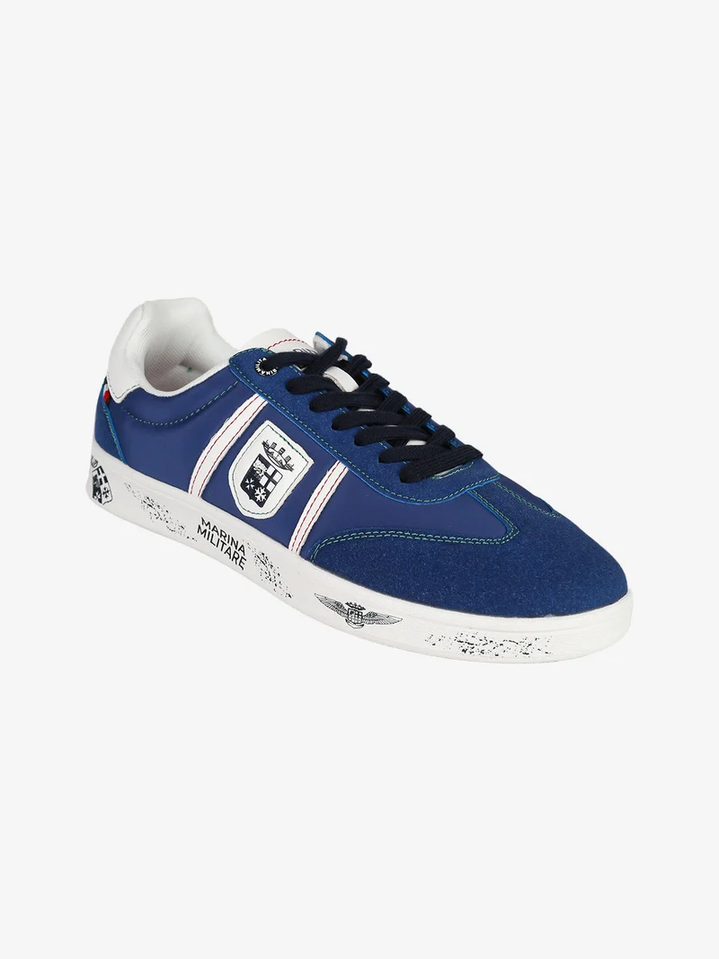 Sneakers basse da uomo stringate - blu scuro
