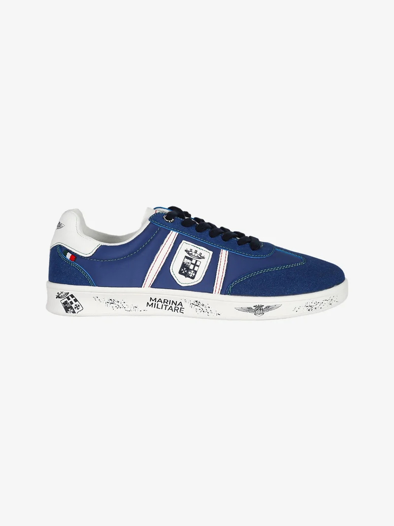 Sneakers basse da uomo stringate - blu scuro