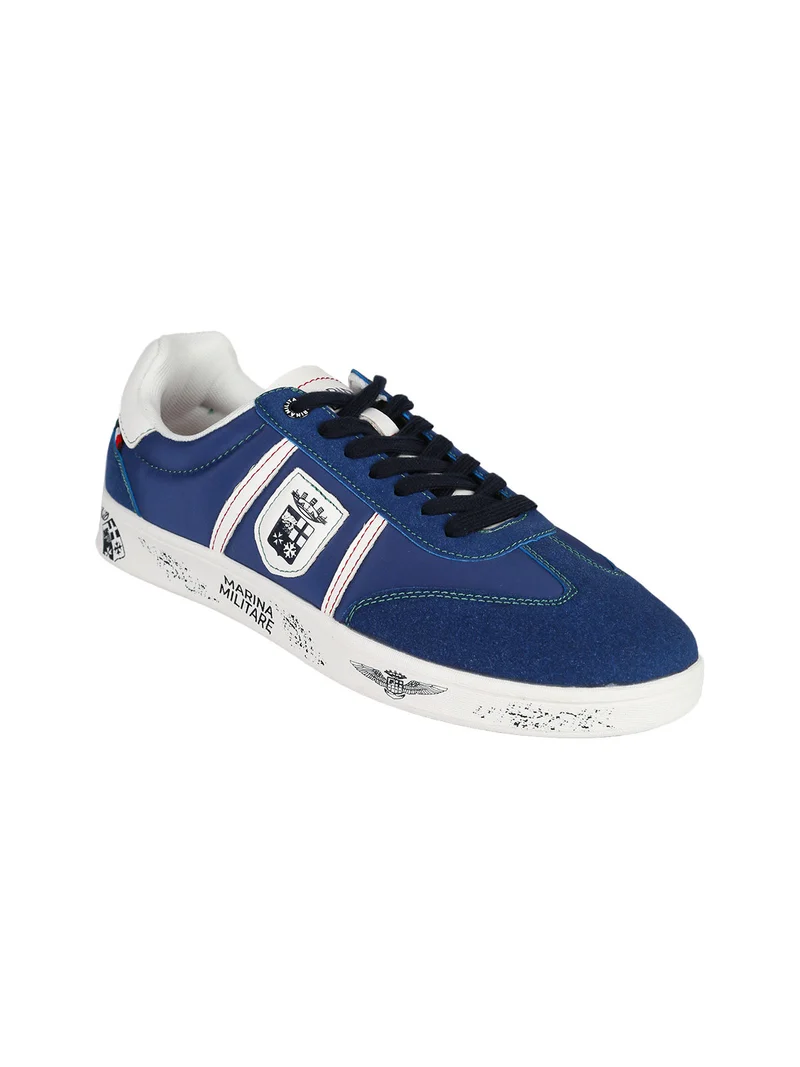 Sneakers basse da uomo stringate - blu scuro