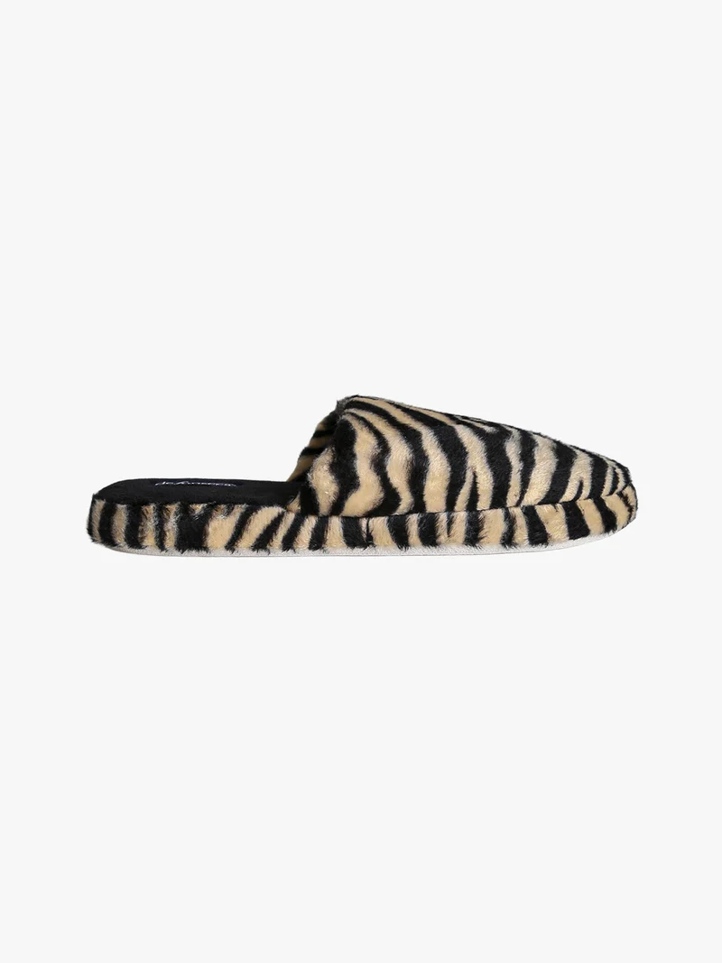 Pantofole donna invernali animalier - beige