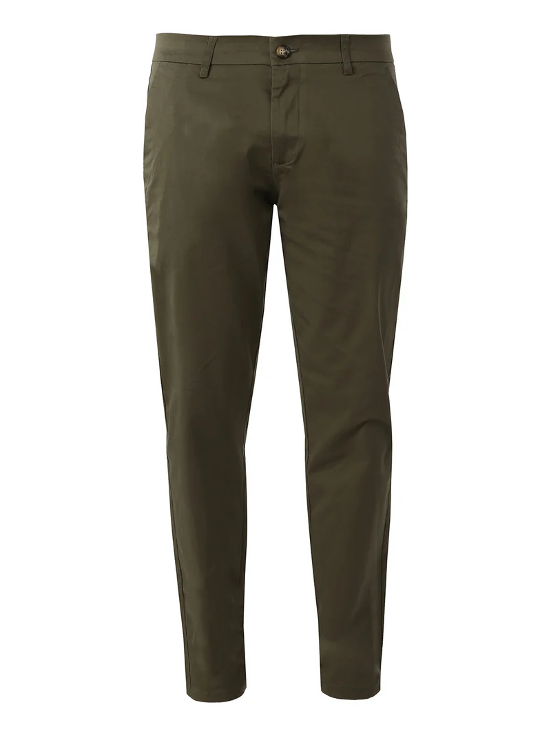 Pantaloni casual da uomo in cotone - militare