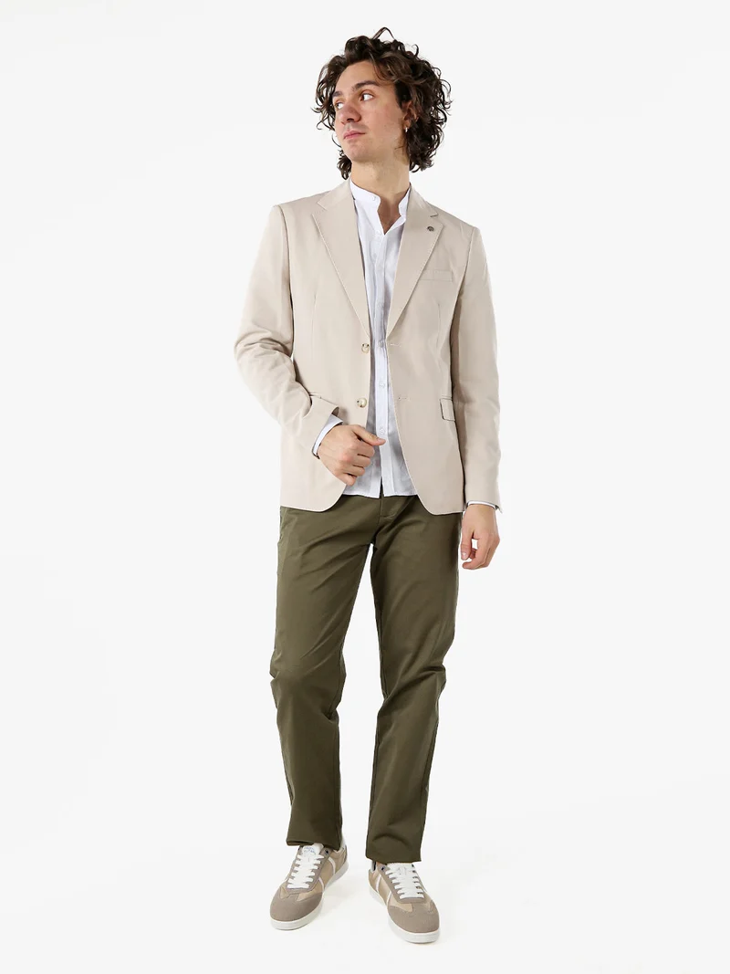 Pantaloni casual da uomo in cotone - militare