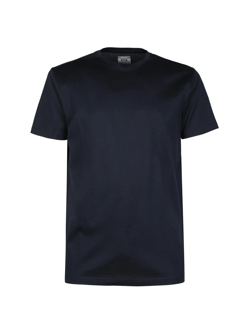 T-shirt in cotone uomo manica corta - blu scuro