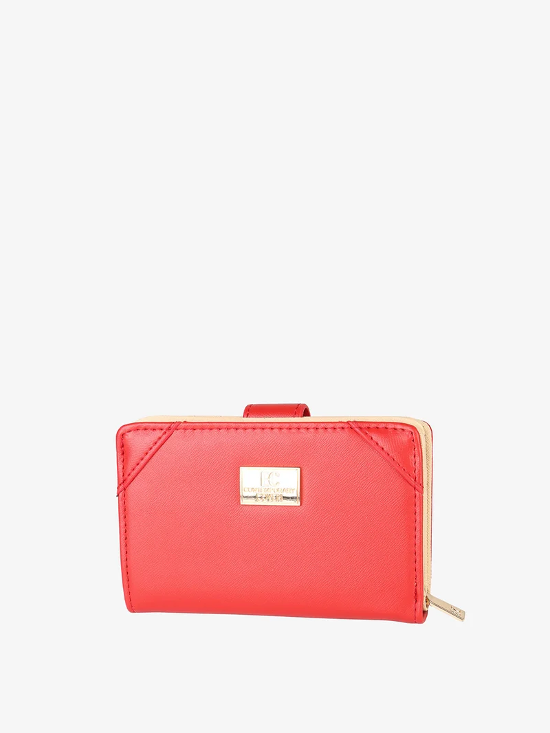 Portafoglio donna mini in ecopelle - rosso