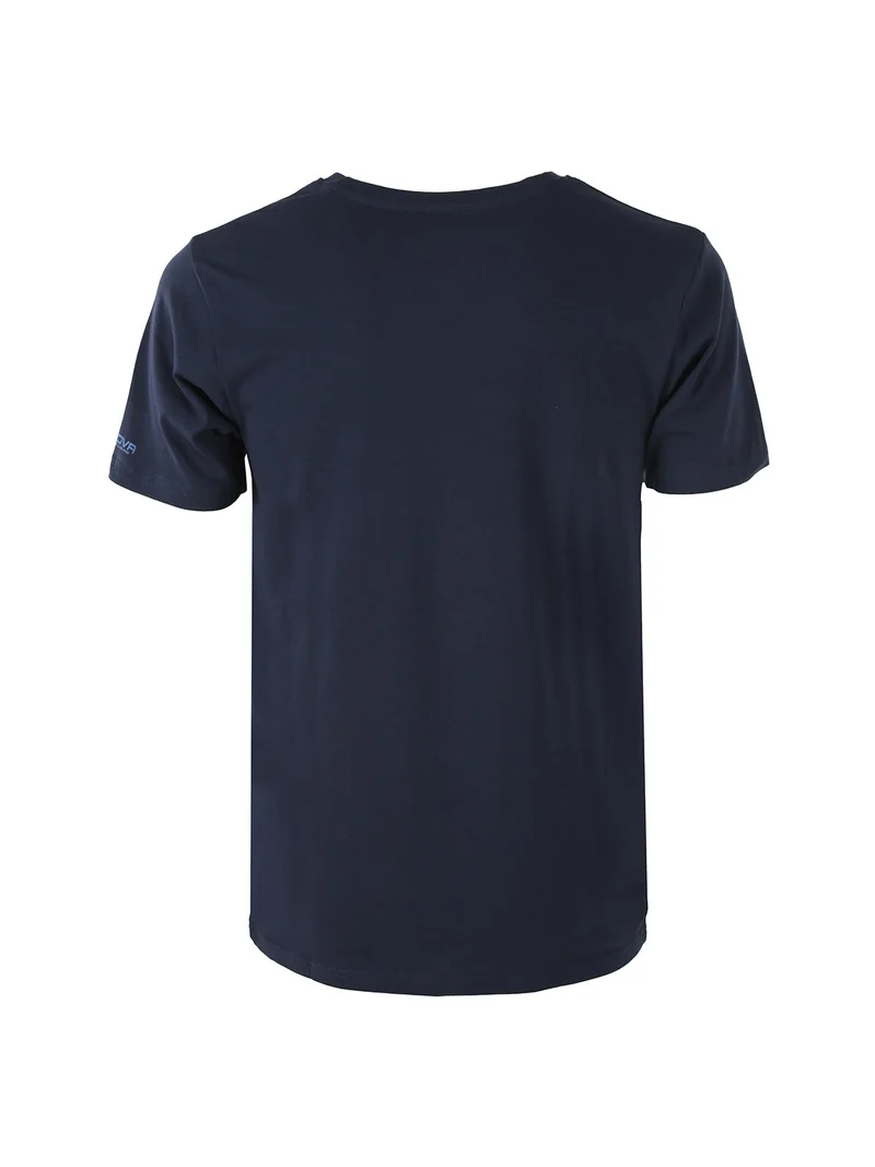 T-shirt intima da uomo in cotone bielastico - blu scuro