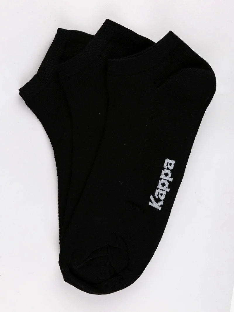 Calze corte in cotone filo di scozia 3 pezzi - nero