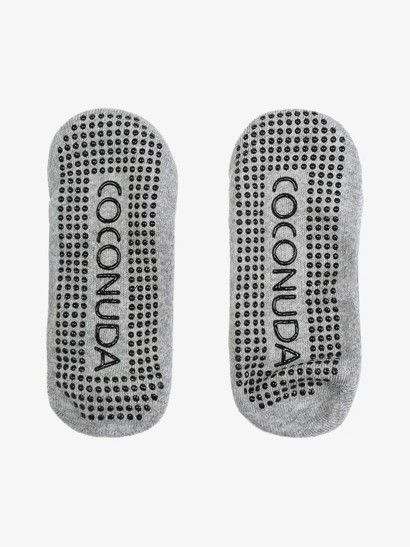 Calze fitness antiscivolo da donna - grigio