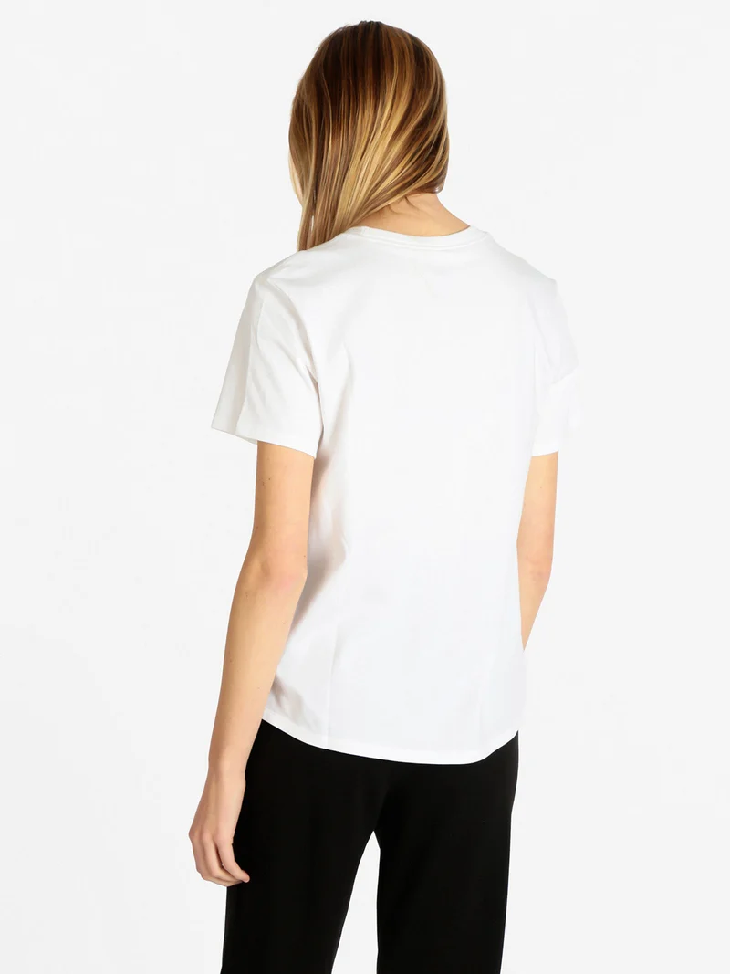 T-shirt donna manica corta - bianco