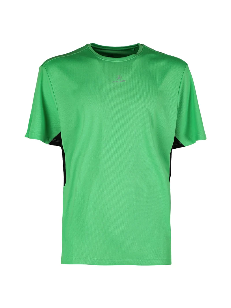 T-shirt sportiva da uomo in tessuto traspirante - verde