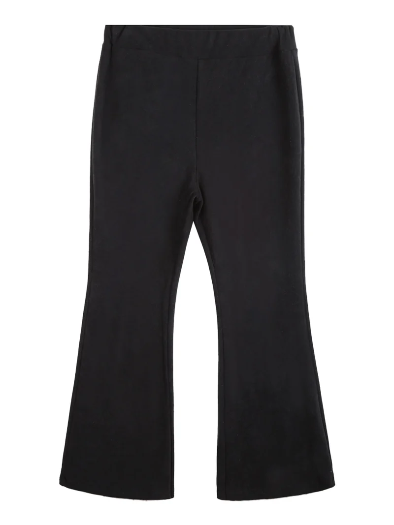 Pantaloni a zampa da bambina - nero