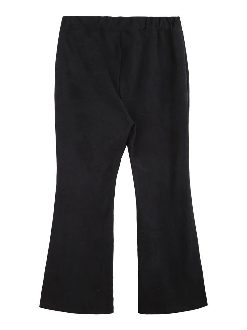 Pantaloni a zampa da bambina - nero