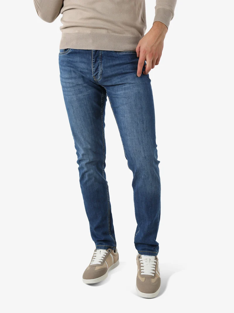 Jeans slim fit da uomo a vita bassa - jeans