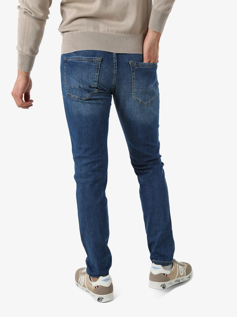 Jeans slim fit da uomo a vita bassa - jeans