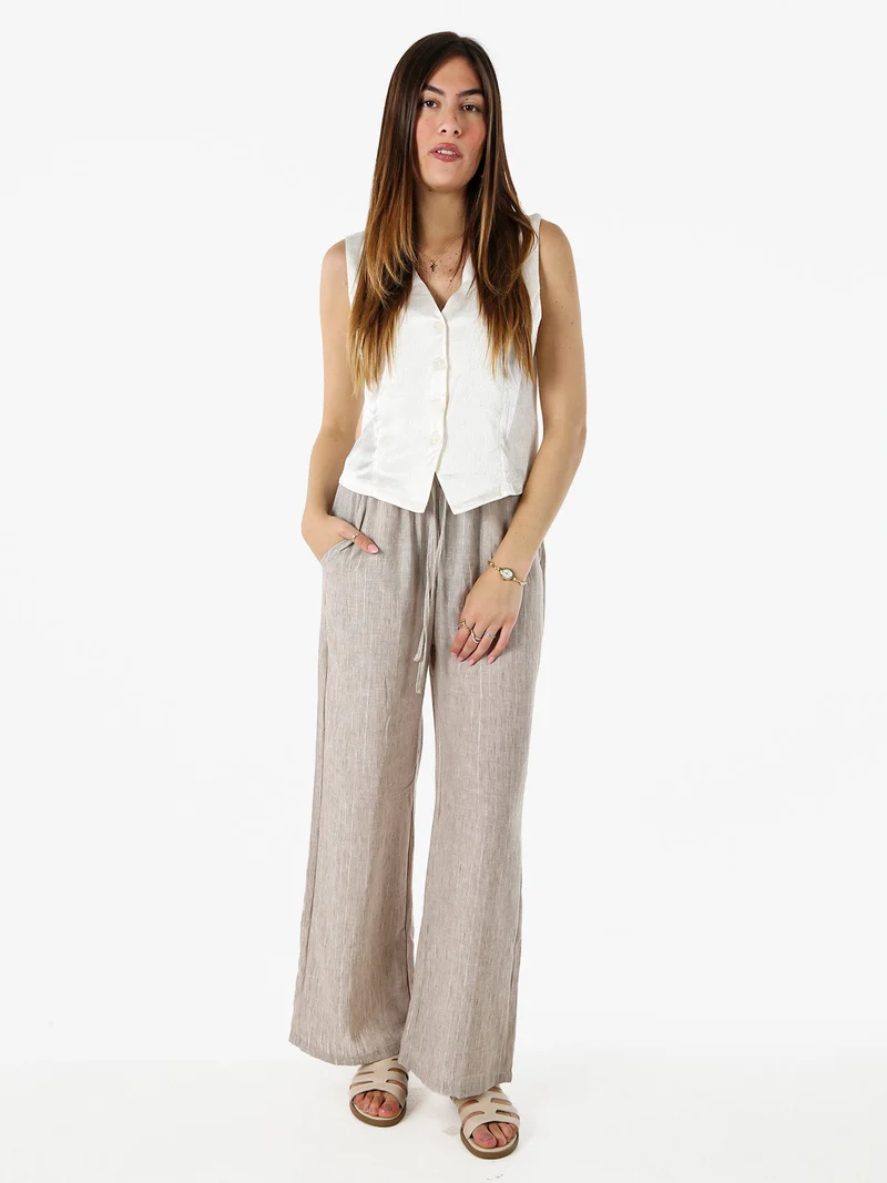 Gilet donna classico effetto lucido - bianco