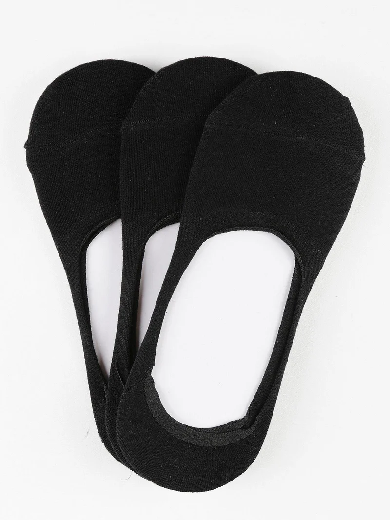 Calza salvapiede antiscivolo 3 pezzi - nero