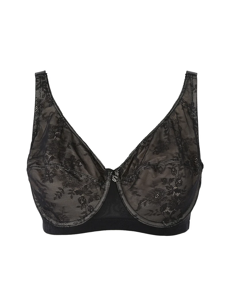 DR12D Reggiseno donna preformato con ferretto coppa D - nero