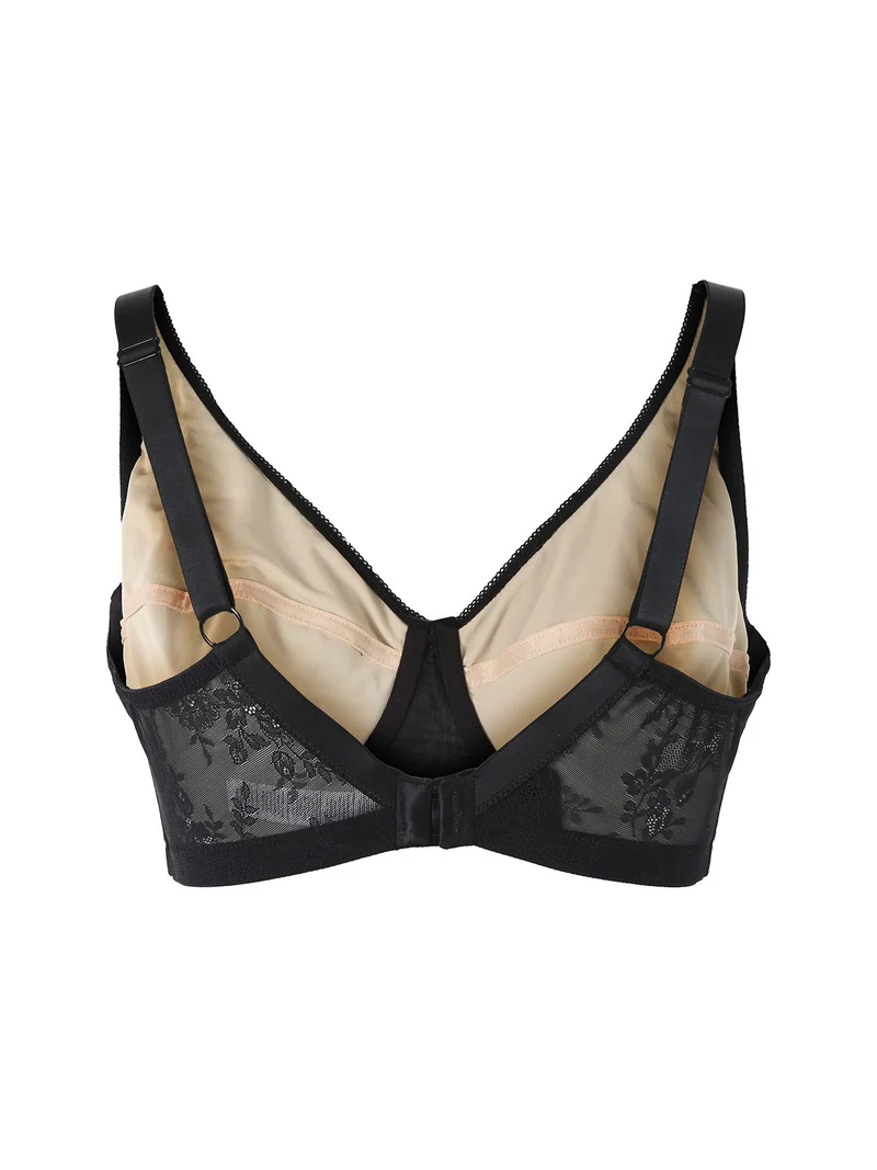 DR12D Reggiseno donna preformato con ferretto coppa D - nero