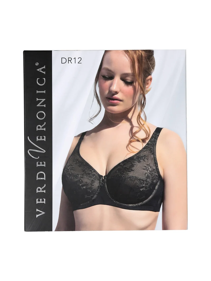DR12D Reggiseno donna preformato con ferretto coppa D - nero