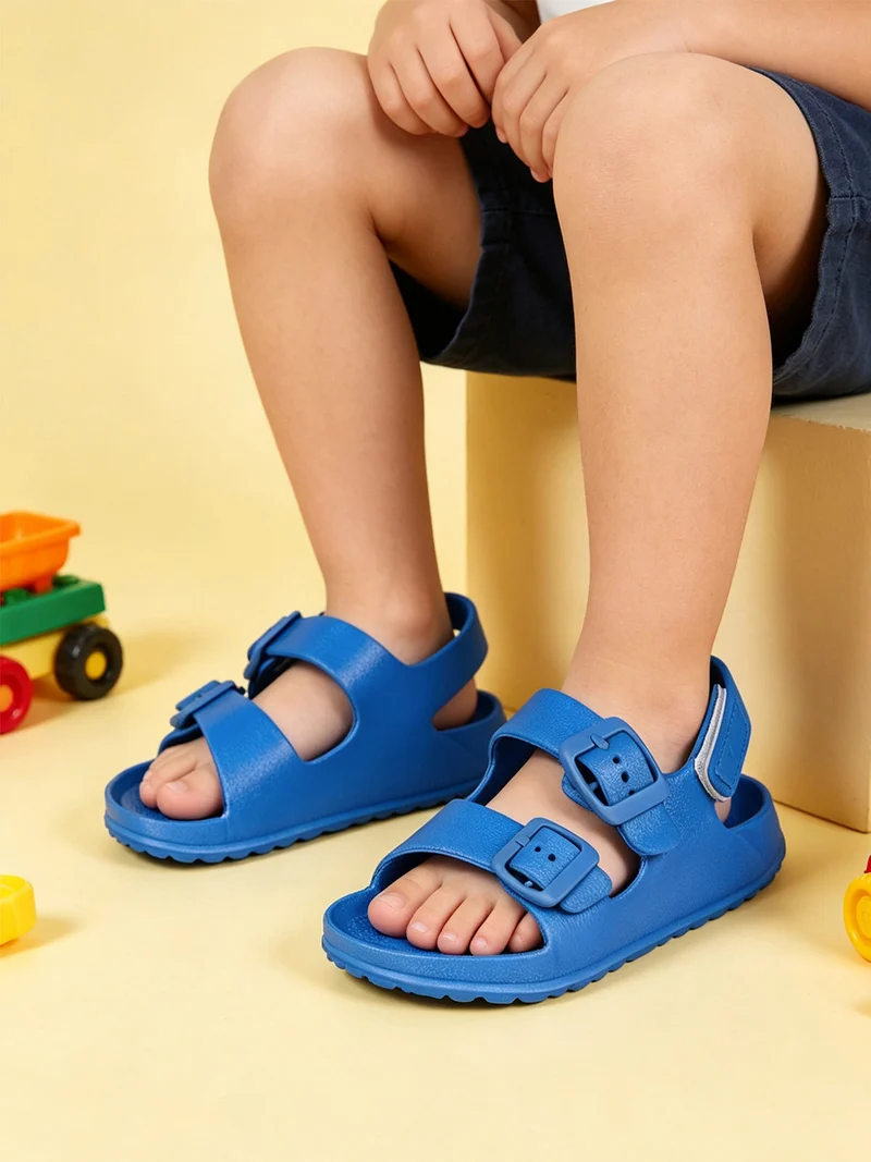 Sandali da bambini in gomma con strappo - blu