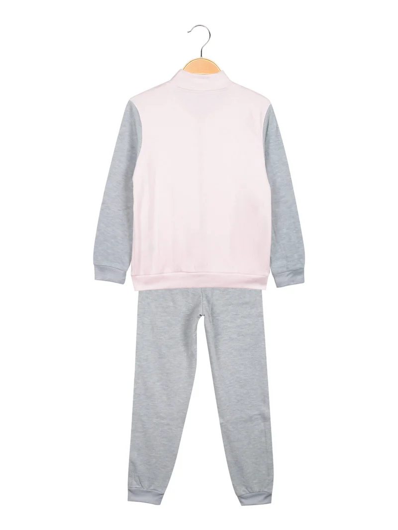 Completo tuta sportiva da ragazza 2 pezzi - rosa