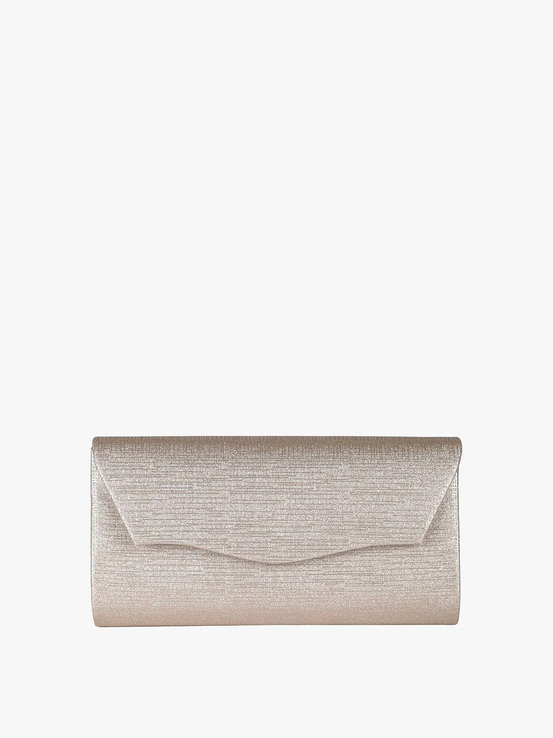 Pochette donna brillantinata - champagne