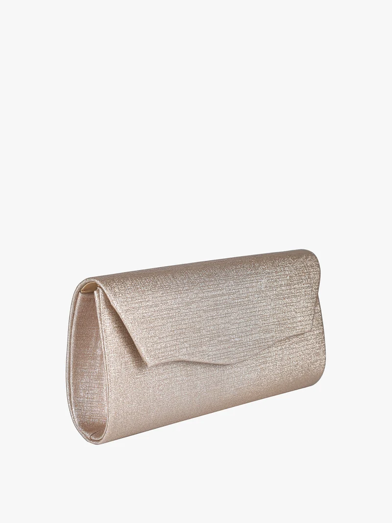 Pochette donna brillantinata - champagne