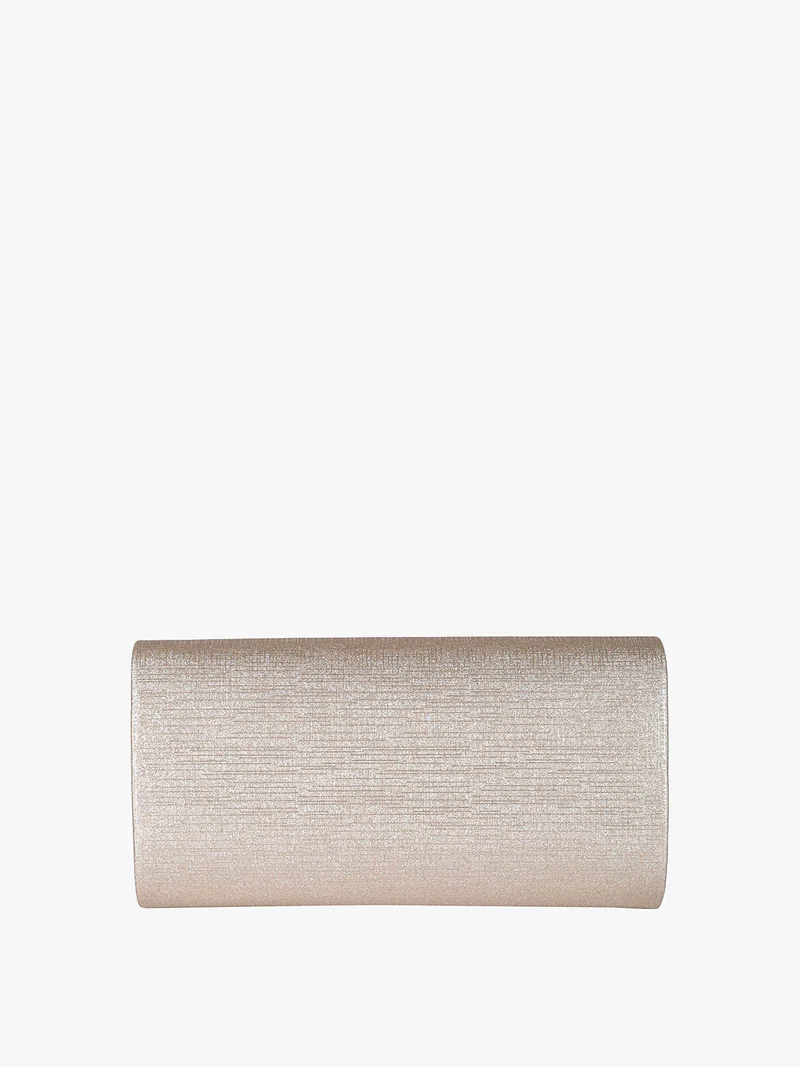 Pochette donna brillantinata - champagne