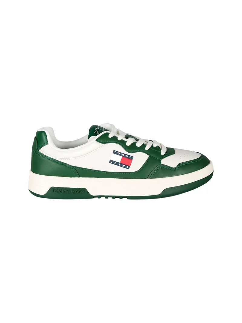 CUPSOLE Snekers da uomo in pelle - verde