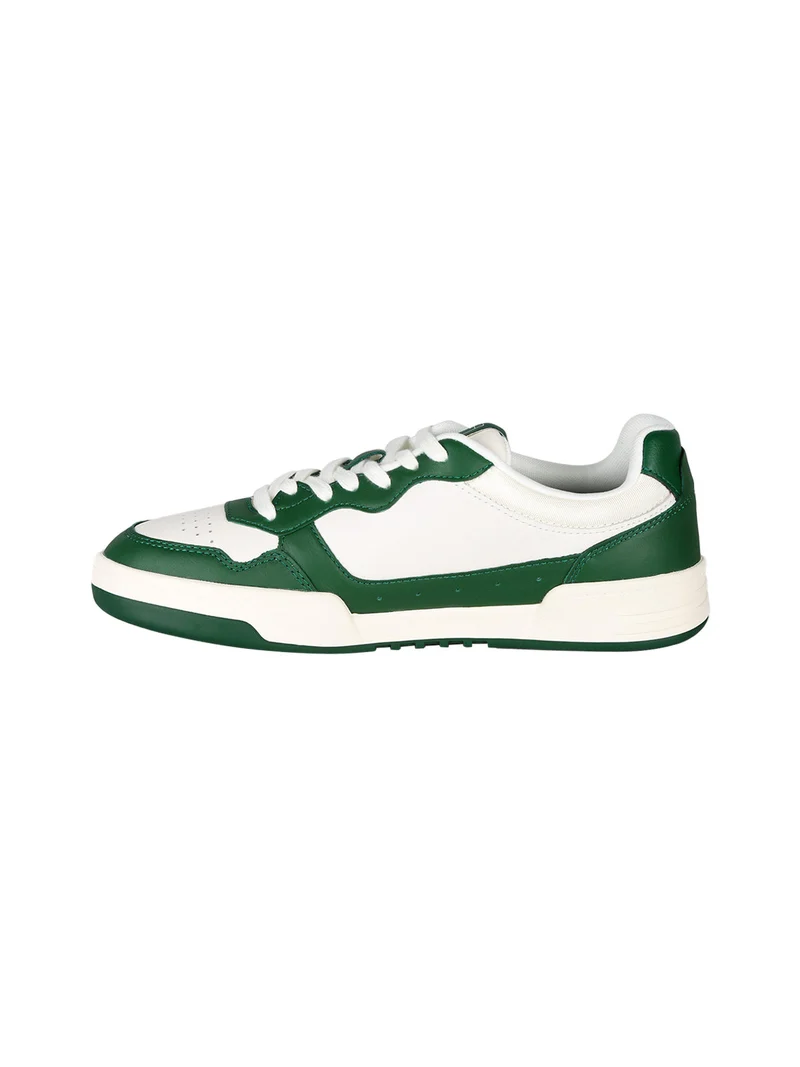 CUPSOLE Snekers da uomo in pelle - verde