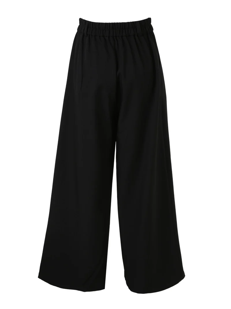 Pantaloni da donna classici a gamba larga - nero
