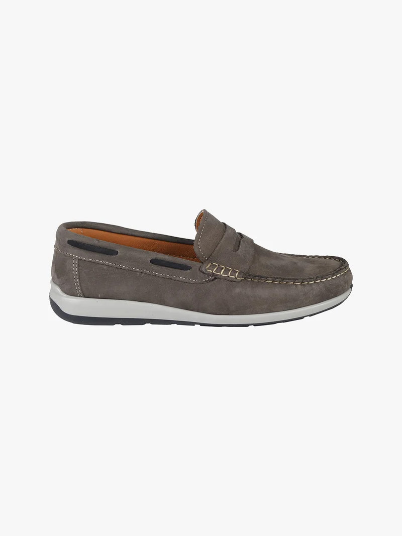 Mocassini uomo in pelle scamosciata - grigio