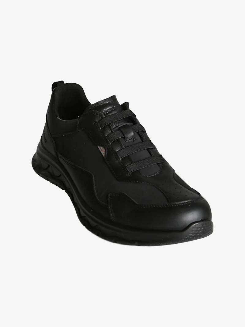 Scarpe da uomo slip-on in pelle - nero