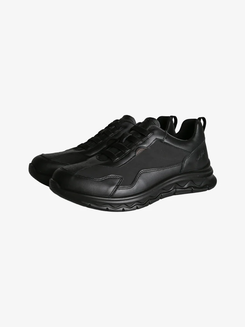 Scarpe da uomo slip-on in pelle - nero