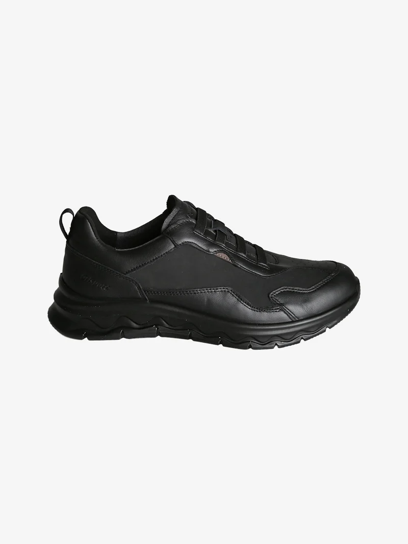 Scarpe da uomo slip-on in pelle - nero