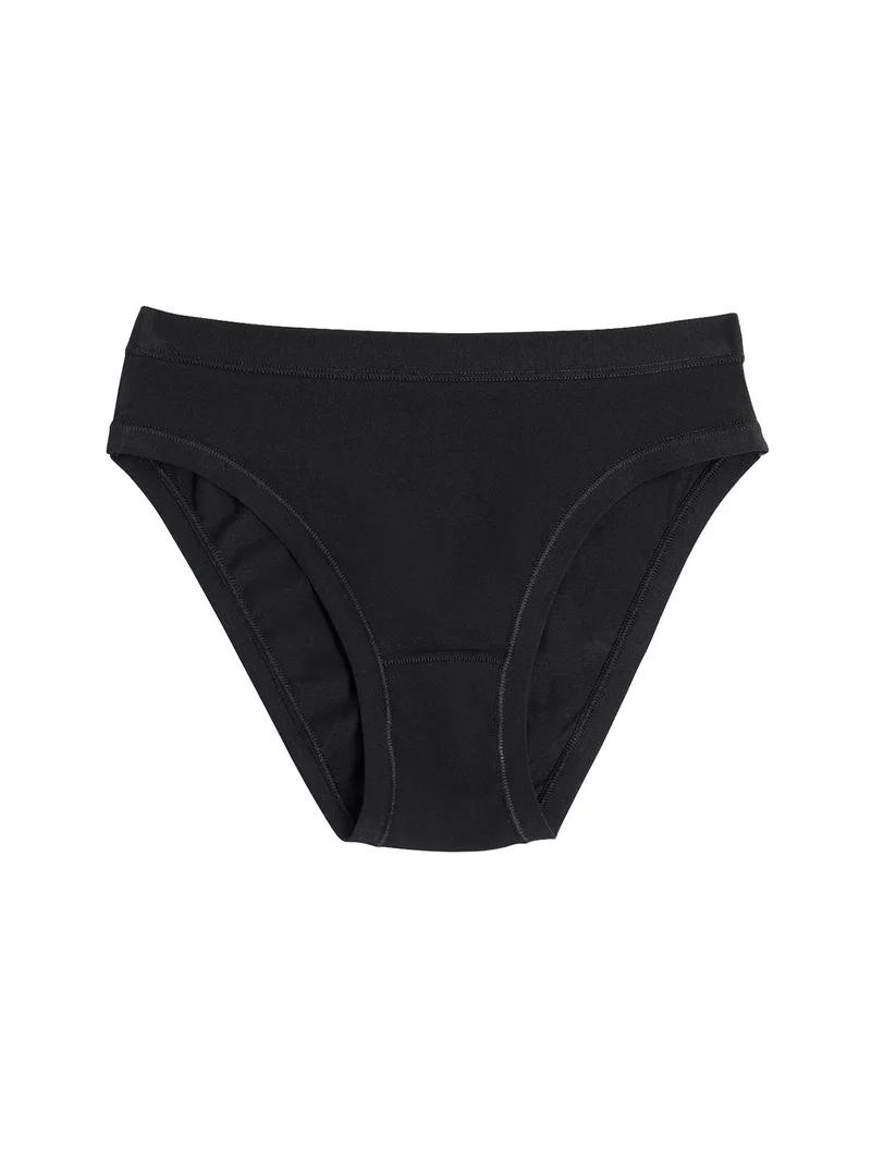 Confezione da 3 slip donna in cotone bielastico - nero
