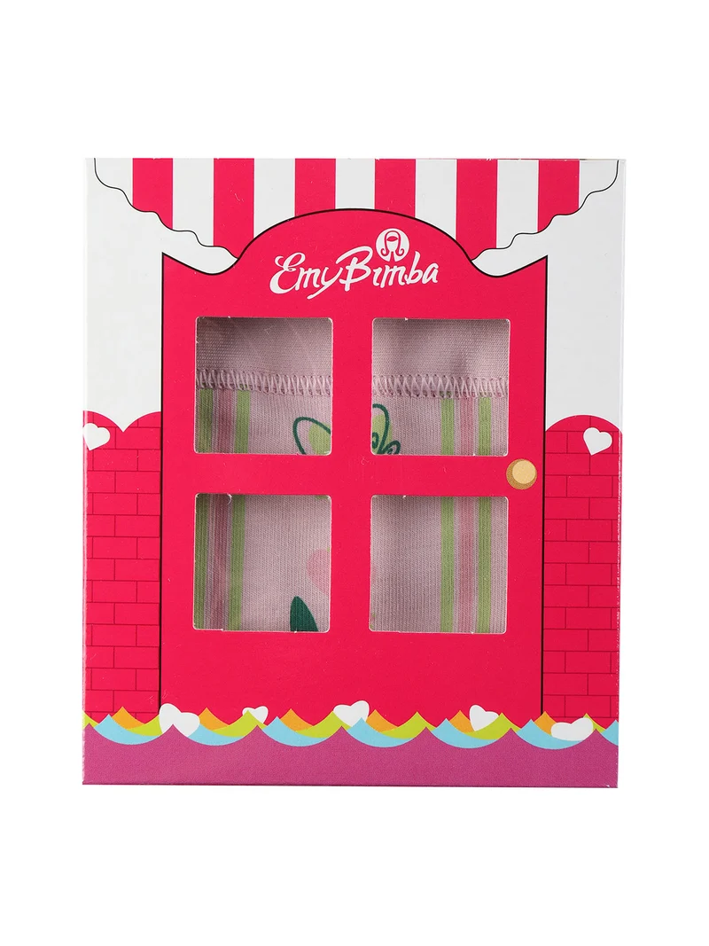 Slip in cotone da bambina con stampe - lilla