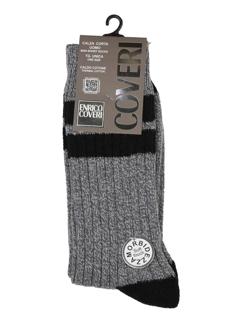 Calze corte da uomo termiche e morbide - grigio